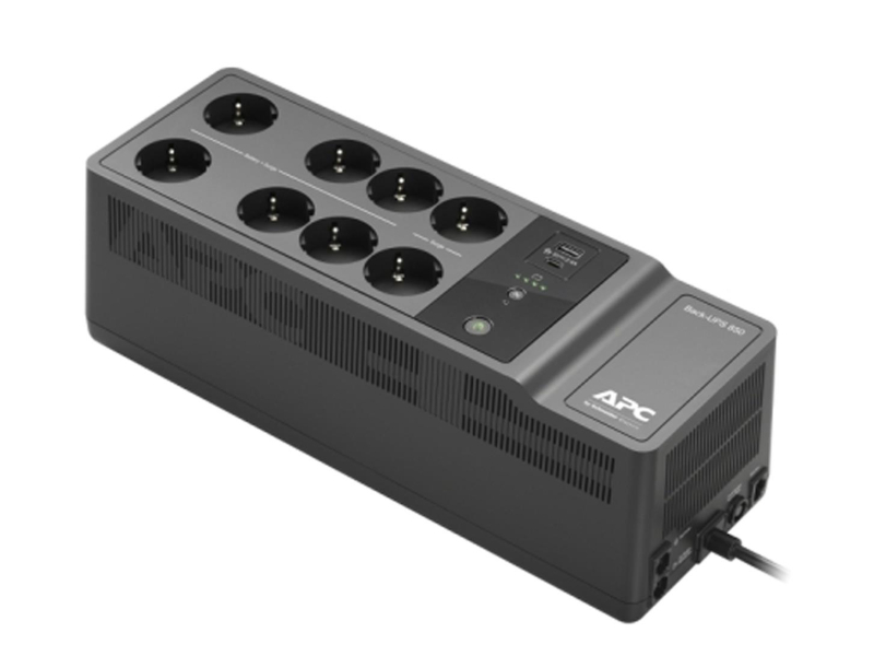 APC Back-UPS (850VA/520W, 8x Schuko, USB, USB-C)